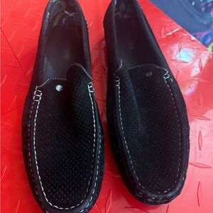 Men’s size 15, suede Stacey Adam loafers. Slide on.
